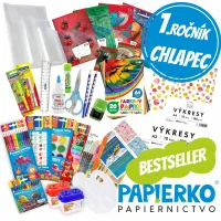 PAPIERKO univerzálny balíček školských potrieb / 1.ročník / chlapec