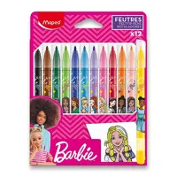 Detské fixky Maped Barbie - 12 farieb
