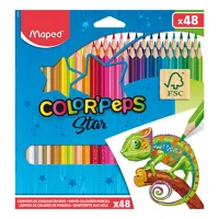 Pastelky trojhranné MAPED "COLOR`PEPS", 48 ks