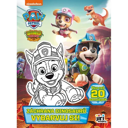 Jiri Models Tlapková patrola - Vybarvuj si! Záchrana Dinosaurů