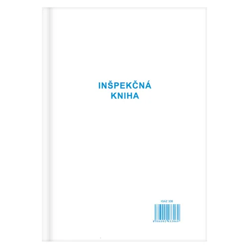 Inšpekčná kniha A4, 25 x 3 listy, samoprepis (306)
