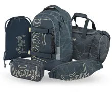 BAAGL SADA 5 Skate Max Wave: batoh, peračník, vrecko, športová taška, ľadvinka GRS