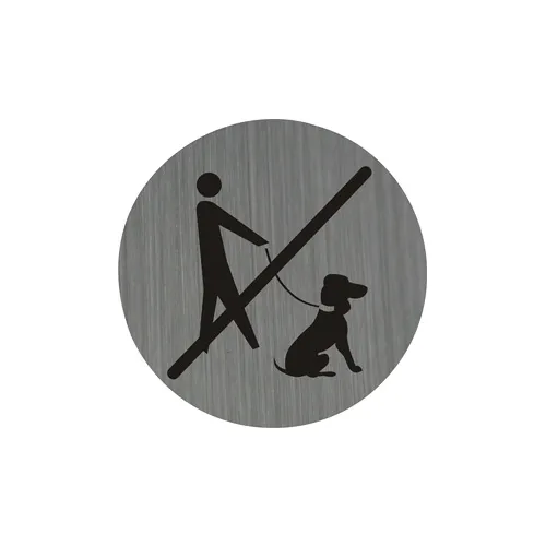 Piktogram 7,5 cm - Zákaz vstupu so psom