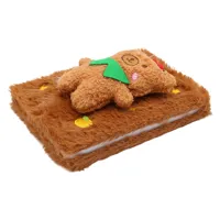 Detský zápisník 13 x 19 cm, 80 listov, plyšová obálka + Bear (1)