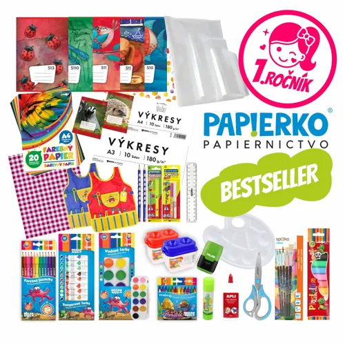 PAPIERKO univerzálny balíček školských potrieb / 1.ročník