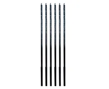 Sviečka tortová - Ombre, modré trblietky 17 cm (6 ks)