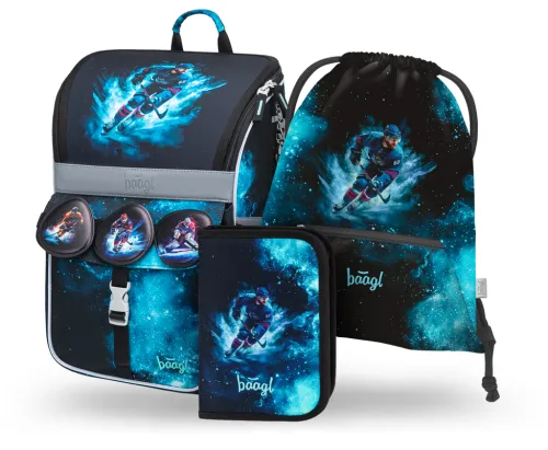 BAAGL SADA 3 Zippy Hokej: aktovka, peračník, vrecko