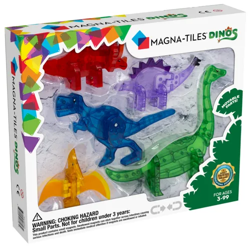 MAGNA-TILES - Magnetická stavebnica Dinos 5 dielov