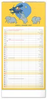 NOTIQUE Nástenný kalendár Rodinný plánovací Malý princ CZ/SK 2027, 21 x 42 cm (1)