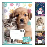 Zošit A5, 20 listový - linajkový 523, dievčenský motív