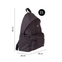 Školský batoh MILAN Urban (22 L) séria Shadow - čierny (3)
