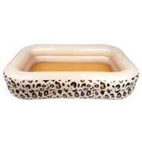 Nafukovací bazén obdĺžnik Beige Leopard 211 cm