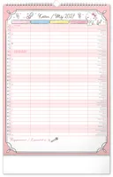 NOTIQUE Nástenný kalendár Rodinný plánovací Hello Kitty XL CZ/SK 2027, 33 x 46 cm (5)