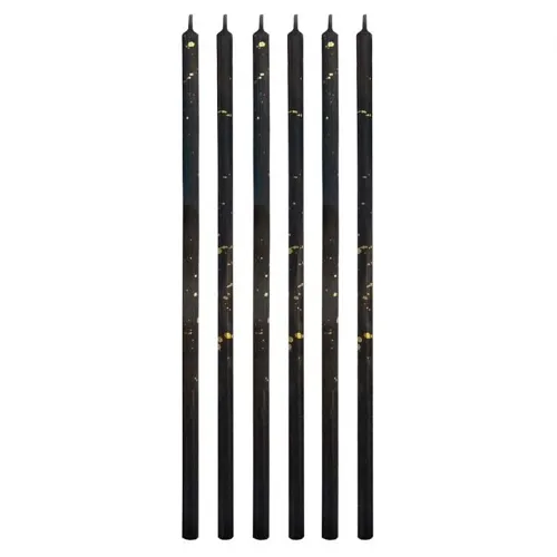 Sviečka tortová B&C Milenium black 16,5 cm (6 ks)