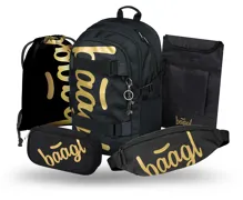 BAAGL SADA 5 Skate Gold: batoh, peračník, vrecko, ľadvinka, obal na notebook