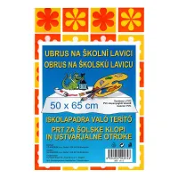 Obrus na výtvarnú výchovu / školskú lavicu, 50x65 cm, mix motívov
