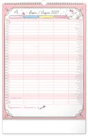 NOTIQUE Nástenný kalendár Rodinný plánovací Hello Kitty XL CZ/SK 2027, 33 x 46 cm (8)