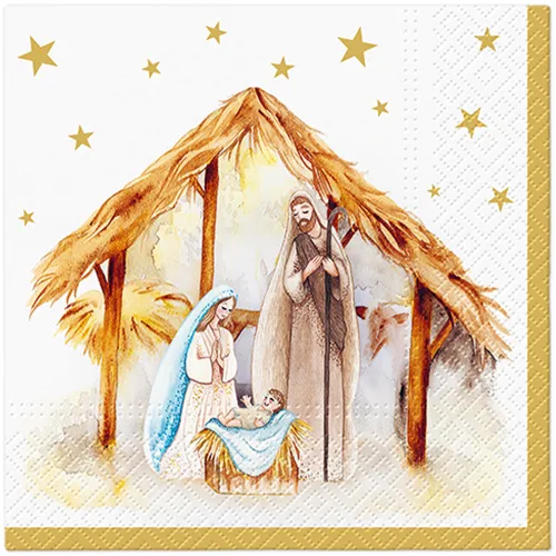 Obrúsky PAW L 33x33cm Holy Family Blessing