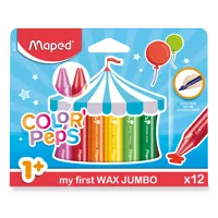 Voskovky Maped Color'Peps Wax Jumbo, trojhranné - 12 farieb
