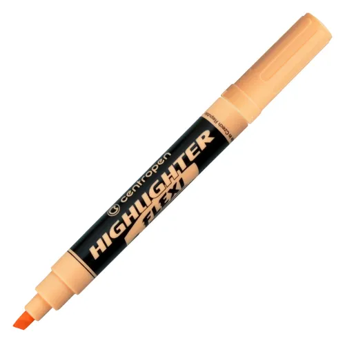 Zvýrazňovač CENTROPEN 8542 FLEXI PASTEL - oranžový