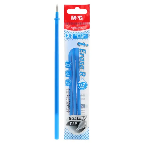 Náplň gumovacia M&G iErase Frixion II R 0,7 mm / 3 ks - svetlo modrá