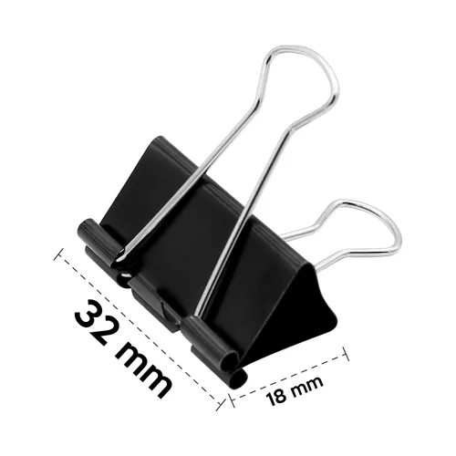 Klip binder/čierny JUNIOR, 32 mm