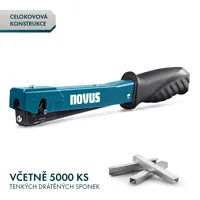 NOVUS kladivová sponkovačka J-022, mechanická, typ sponiek H (4)