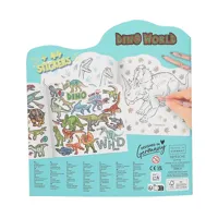 Omaľovanka so samolepkami - Dino World (3)