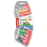 Temperové farby v tube, Kores Temperas - 12 farieb, tuba 12 ml