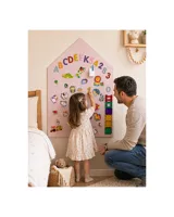 Family Nation MagneKids Magnetická nástenná tabuľa Domček Staroružová 70 x 44 cm (1)