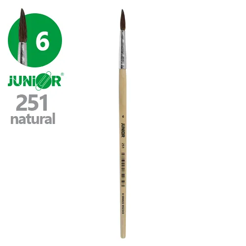 Štetec guľatý JUNIOR, séria 251 Natural