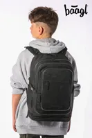 BAAGL Školský batoh Cubic Uni čierna GRS (12)