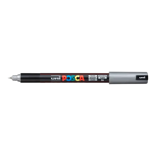 POSCA PC-1MR univerzálny akrylový popisovač, 0,7mm, strieborná