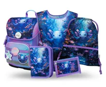 BAAGL SADA 5 Ergo Axolotl: aktovka, peračník, vrecko, zástera, peňaženka