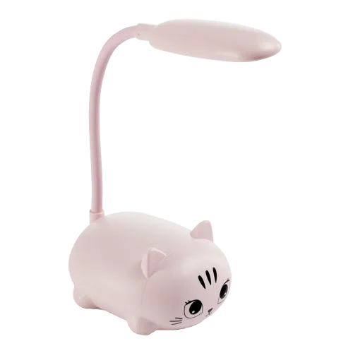 Miquelrius B2F - LED lampička, Night Kitty , teplé svetlo, USB napájanie, ružová