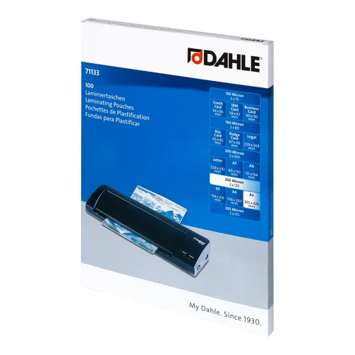 DAHLE laminovacie fólie, A3, 2 x 125 µm, lesklé