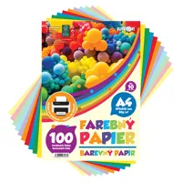 Farebný papier A4 80g 100 listov / 10 farieb