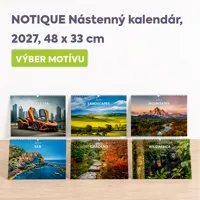 NOTIQUE Nástenný kalendár 2027, 48 x 33 cm, výber z motívov