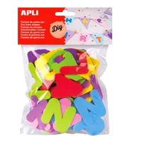 APLI penovka tvarová – písmená, 5 cm, mix farieb