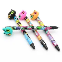 Roller gélový/gumovací JUNIOR Meow 0,5 mm - modrý (2)