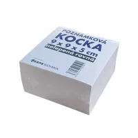 Poznámková kocka 9x9x5 rovná nelepená