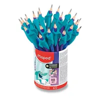 Grafitová ceruzka Maped Kidy Learn Grip Žralok s gumou  - stojanček 22 ks, tvrdosť HB