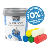 Creall modelovacia hmota Super soft, 450 g, téglik, mix farieb (1)