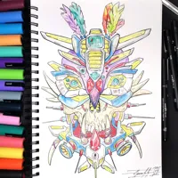 POSCA PC-3M univerzálny akrylový popisovač, 0,9-1,3mm, svetlo oranžová (5)