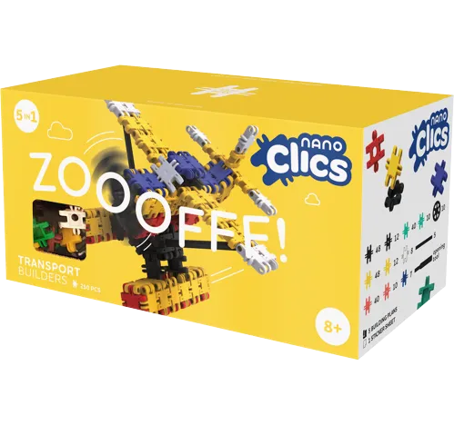 Ekologická stavebnica Nano Clics Doprava 250 ks