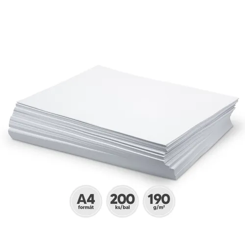 Výkres školský 190g, biely / 200 ks balenie, výber z variant  A3 / A4