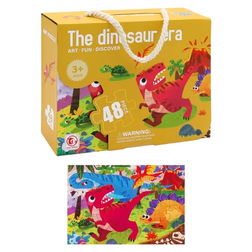 Puzzle detské 50 x 34 cm (48 ks) - The Dinosaur era