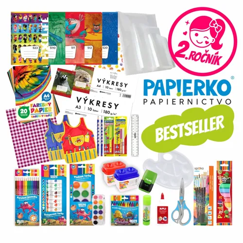 PAPIERKO univerzálny balíček školských potrieb / 2.ročník