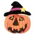 Lampión 26 cm Halloween - Tekvica s klobúkom, papierový, guľatý