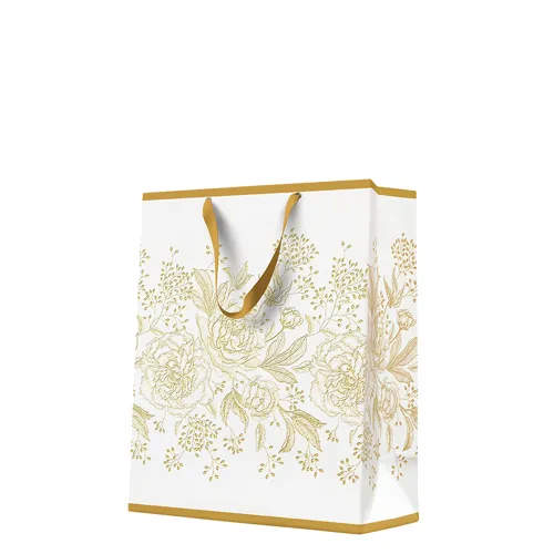 Darčeková taška Premium Rose Peonies, large - 26,5x33,5x13 cm